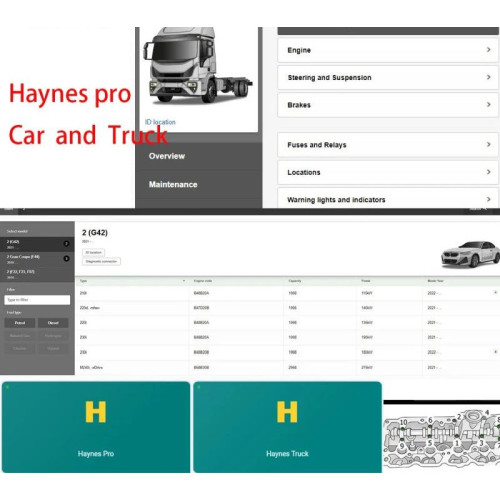 HaynesPro WorkshopData Truck Online: Лицензия на 1 год для грузовых авто