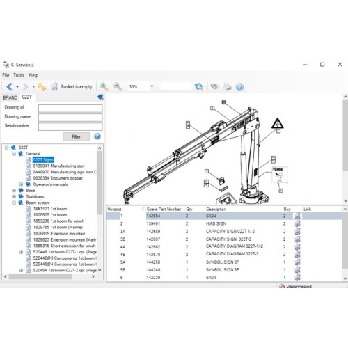Установка каталога запчастей HIAB C-Service EPC
