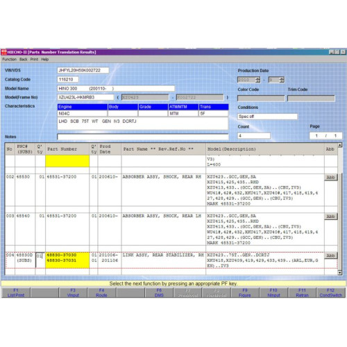 Установка программы Hino EPC 2018 каталога запчастей грузовиков Хино