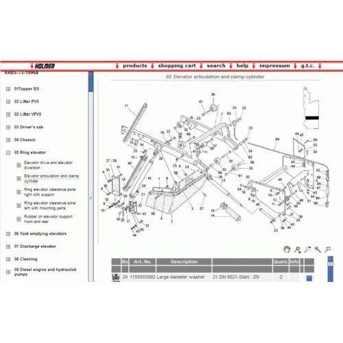 Установка каталога запчастей Holmer EPC