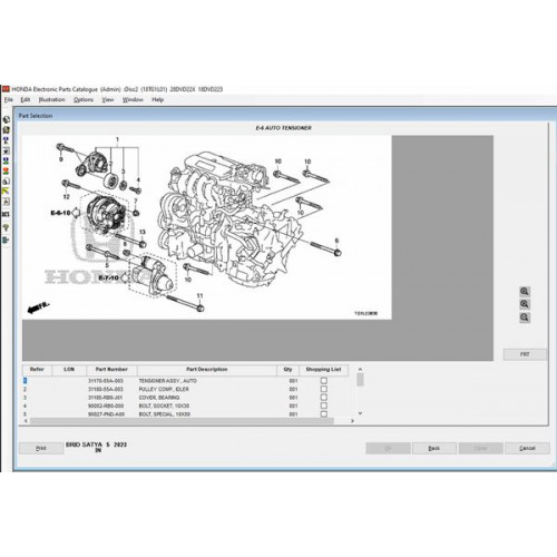 Установка каталога запчастей Honda EPC
