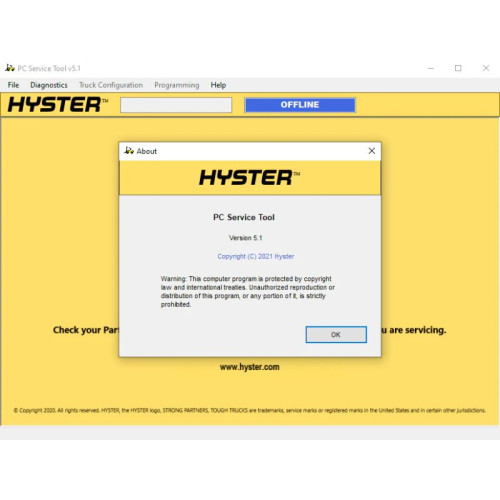 Установка программы Hyster PC Service Tool 5.1 2023