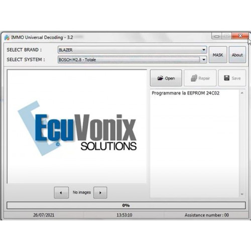 Установка программы IMMO Universal Decoding Ecuvonix 3.2 для отключения иммобилайзера