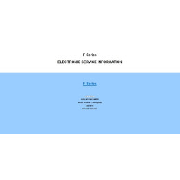 Мануалы ISUZU F, G Series 2008-2020, General Export Workshop, Wiring Diagrams