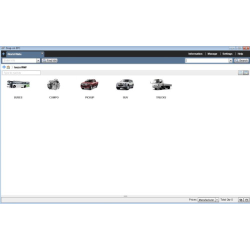 SSD 1 Тб с программой ISUZU WorldWide EPC 2019