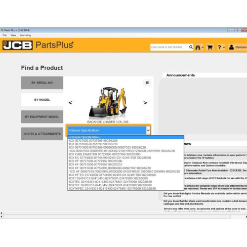 Установка программы JCB Parts Plus 2.00.0004