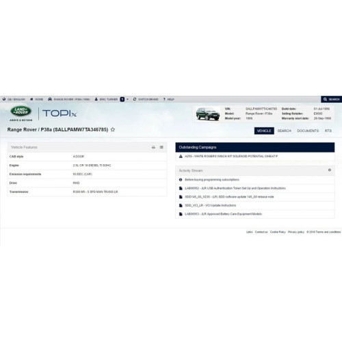 Настройка онлайн доступа к программе JLR TOPIx (Dealer account)