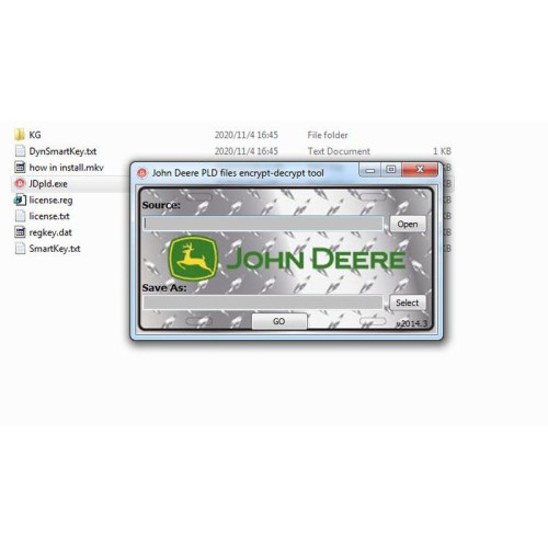 Установка программы John Deere Payloads Files и Encryptor-Decryptor