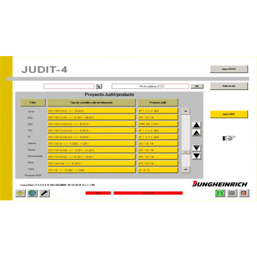 Установка программы Jungheinrich JETI ForkLift (ET SH Judit) 