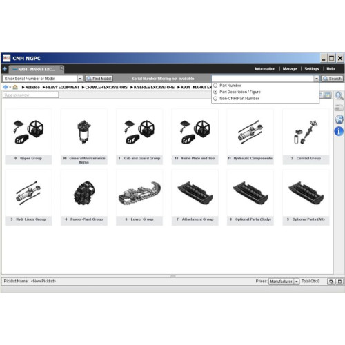 Установка каталога запчастей Kobelco Parts Catalog EPC
