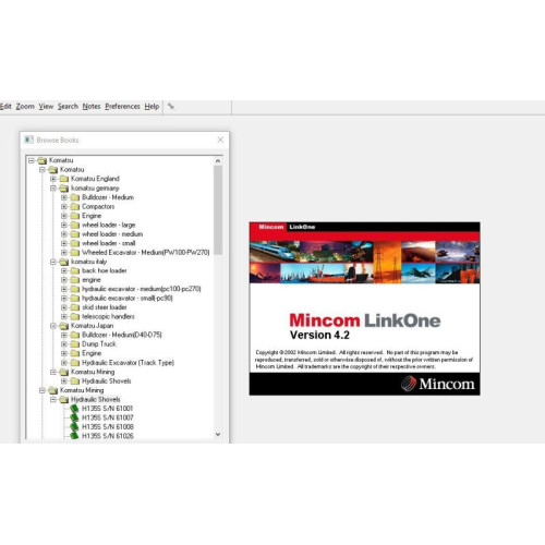 Установка программы Komatsu LinkOne CSS EPC EU 2022