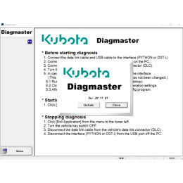 Установка программы Kubota Diagmaster 24.02.01 2024 (with full level 6)