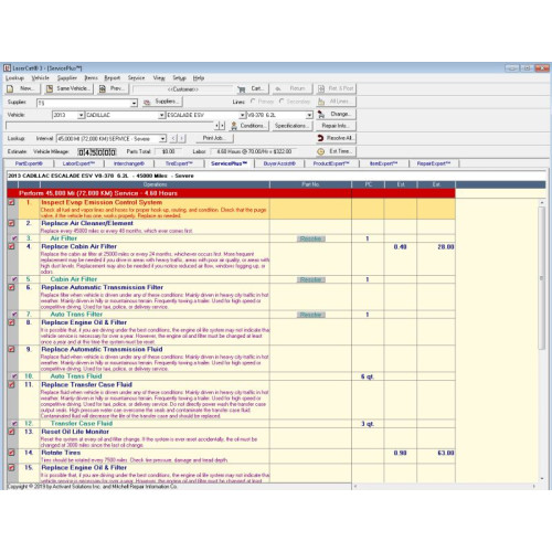 Установка каталога запчастей для легковых, грузовых авто LaserCat EPC USA 12.2024