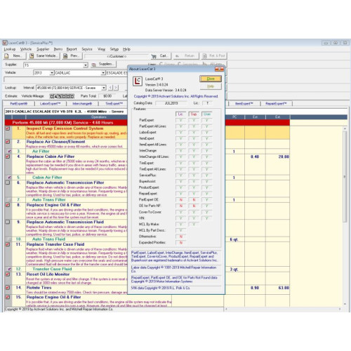 Установка каталога запчастей для легковых, грузовых авто LaserCat EPC USA 12.2024