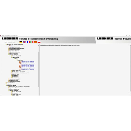 Установка Liebherr Lidos 2022: Каталог запчастей EPC и Service Doc для спецтехники