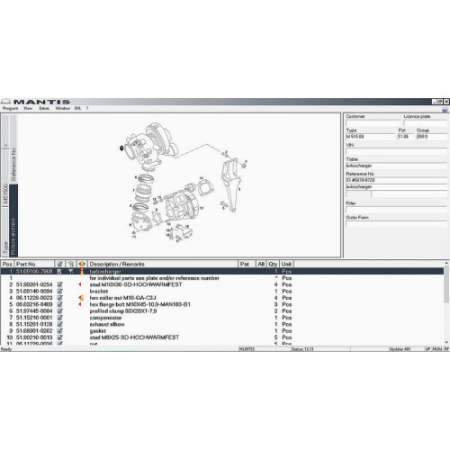 Установка каталога запчастей MAN Mantis EPC