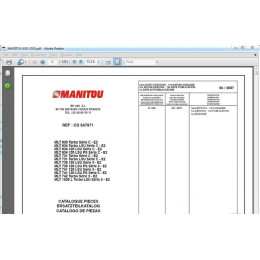 Комплект документации по технике Manitou - каталог запчастей Manitou EPC 2016 и Service Manuals 2007