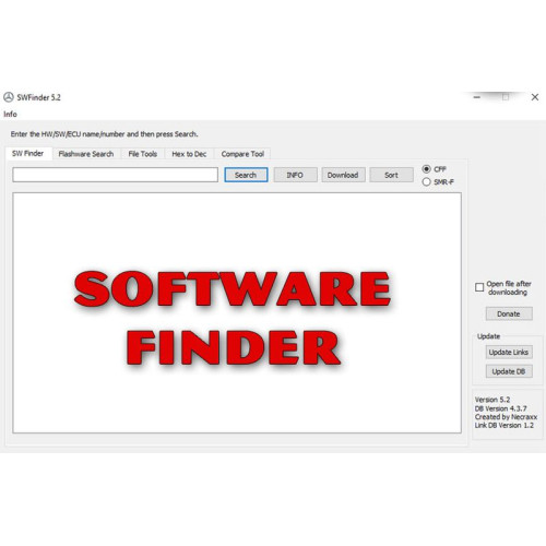 Установка программы Mercedes HW/SW/ECU name Finder