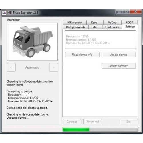 Установка программы Mercedes Truck Explorer 2.6 для специальных операций с коммерческим транспортом