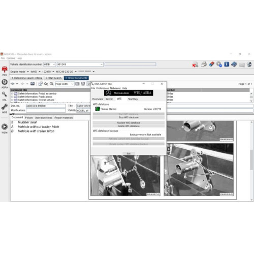Онлайн-доступ к Mercedes WIS: Инструкции по ремонту и схемы