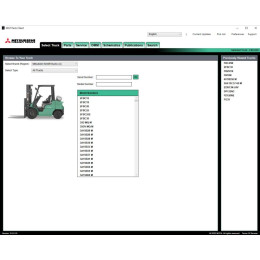 Установка программы Mitsubishi Forklift Trucks MCFA 10.2024