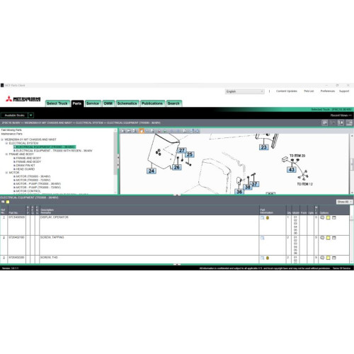 Установка программы Mitsubishi Forklift Trucks MCFE 12.2024 + Workshop Manuals