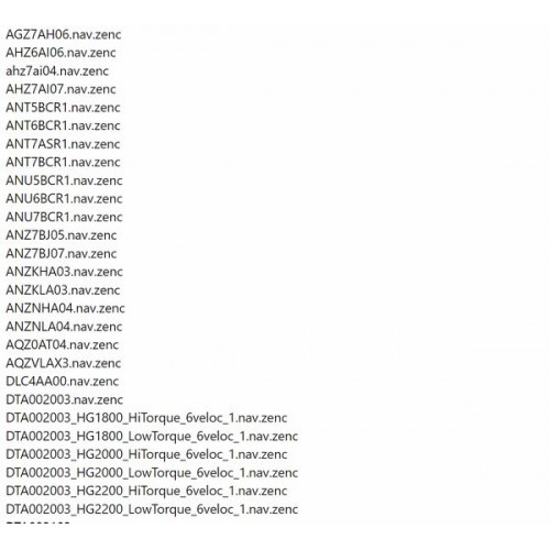 База файлов NavKal International Calibrations Flash files 2021
