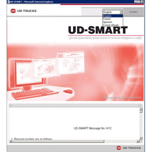 Установка программы Nissan Diesel UD Trucks Smart EPC 2015