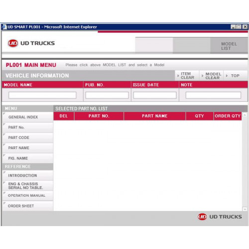 Установка программы Nissan Diesel UD Trucks Smart EPC 2015