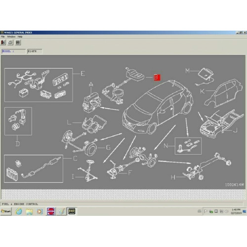 Установка Nissan-Infiniti Fast EPC: Электронный каталог запчастей