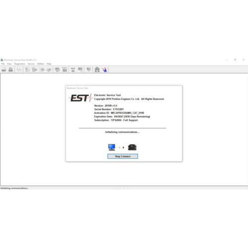 Установка программы Perkins Olympian EST 2019