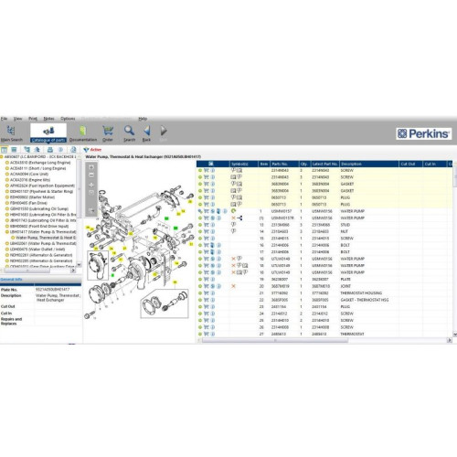 Установка программы Perkins SPI2 2018A каталог по запчастям, ремонту, обслуживанию