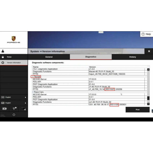 Porsche PIWIS III одна из версий 40.600 (Win 10), 40.400 + 38.200.17 под VAS6154 (образ)
