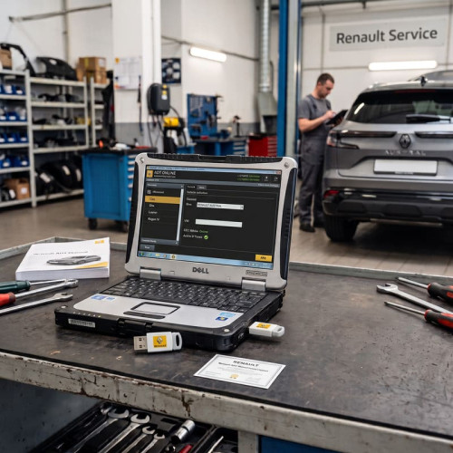 Renault ADT Online — дилерська діагностика та програмування Renault з USB-токен та онлайн-доступом