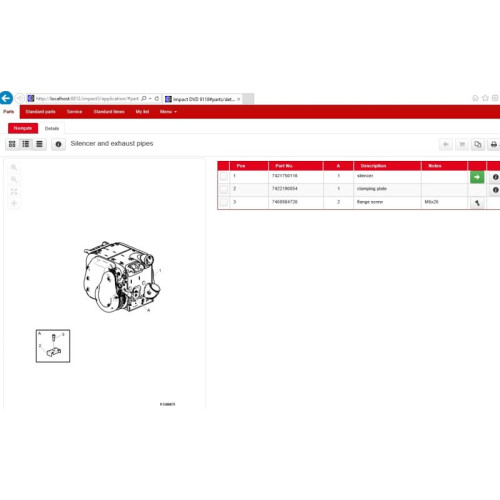 Установка Renault Trucks Impact 2022: Каталог запчастей и мануалы по ремонту