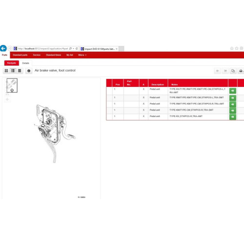 Установка Renault Trucks Impact 2022: Каталог запчастей и мануалы по ремонту