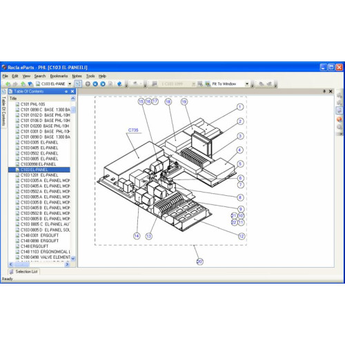 Установка каталога запчастей Rocla Rocla Forklift eParts