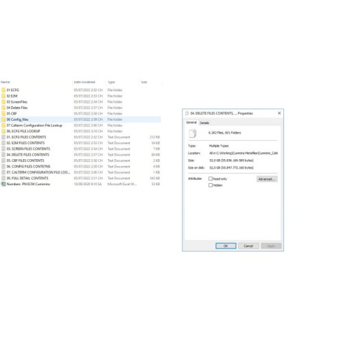Жесткий диск SSD 480 Гб с базой файлов - Cummins Calterm base of meta, delete files ECFG, E2M 2023