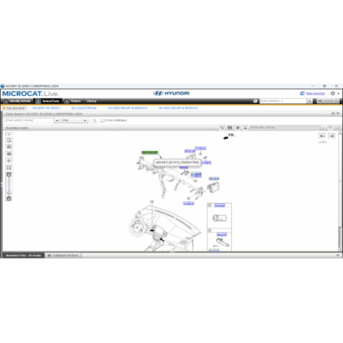SSD 480 Гб с программой Hyundai + KIA MCAT Microcat EPC 01.2022