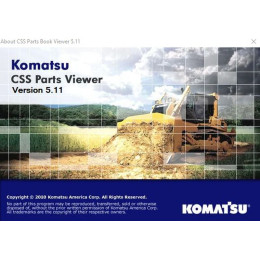 SSD 480 Гб с программой Komatsu LinkOne CSS EPC Japan + EU + USA 2022