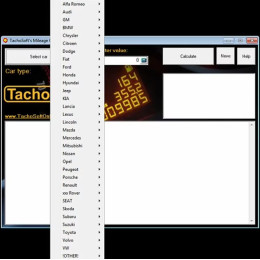 Установка калькулятор пробега одометра TachoSoft Mileage Calculator 23.1