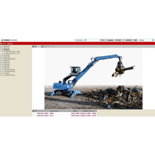 Установка каталога запчастей Terex Fuchs EPC 2010