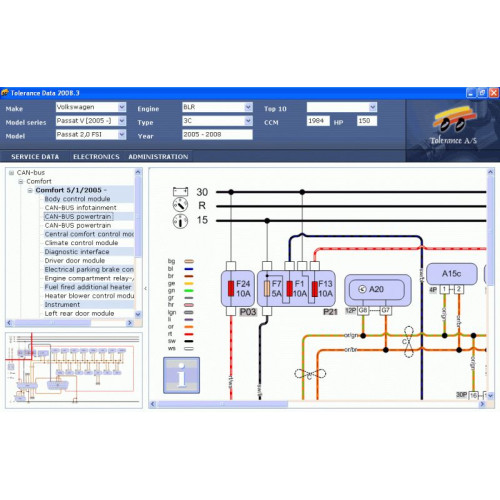 Установка базы данных Tolerance Data 2009 для ремонта и диагностики автомобилей