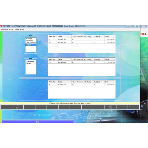 Установка каталога запчастей Toyota EPC 2025