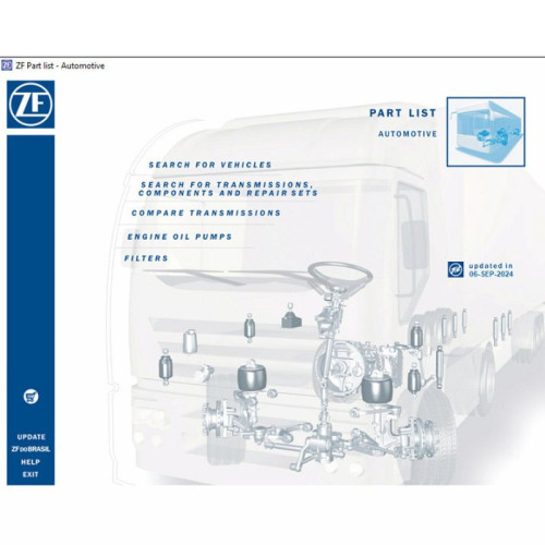 Установка каталога запчастей ZF Automotive EPC 03.2025