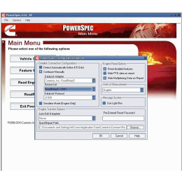Установка программы Cummins PowerSpec