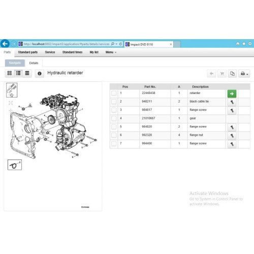 Установка Volvo Impact 2022: Каталог запчастей и руководства по ремонту