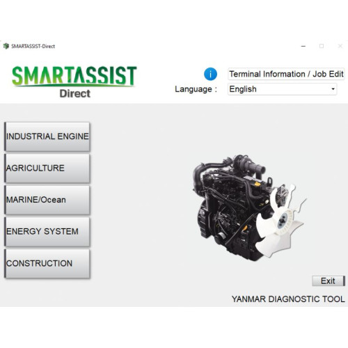 Установка программы Yanmar Smart Assist Diagnostic Program V2.48 03.2025