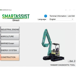 Установка программы Yanmar Smart Assist Diagnostic Program V2.48 03.2025