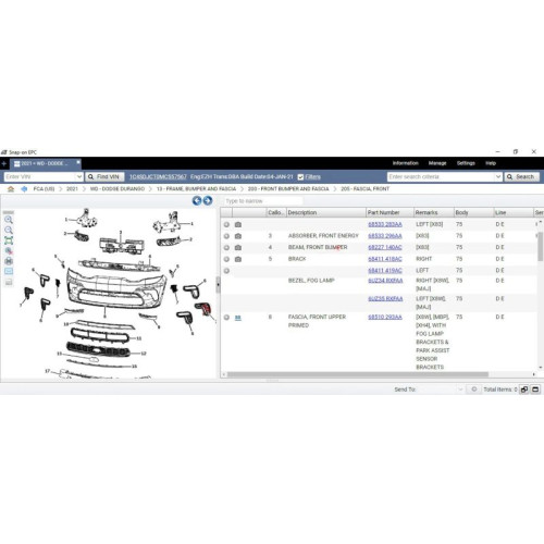 Установка FCA EPC 2022: Каталог запчастей Chrysler, Fiat, Dodge, Jeep, Alfa Romeo